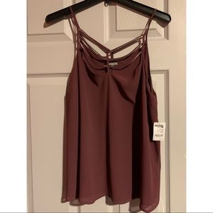Charlotte Russe Chiffon Party Tank Top